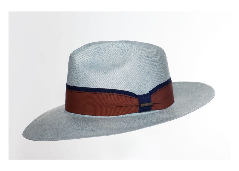 Panama Hat Vintage celeste